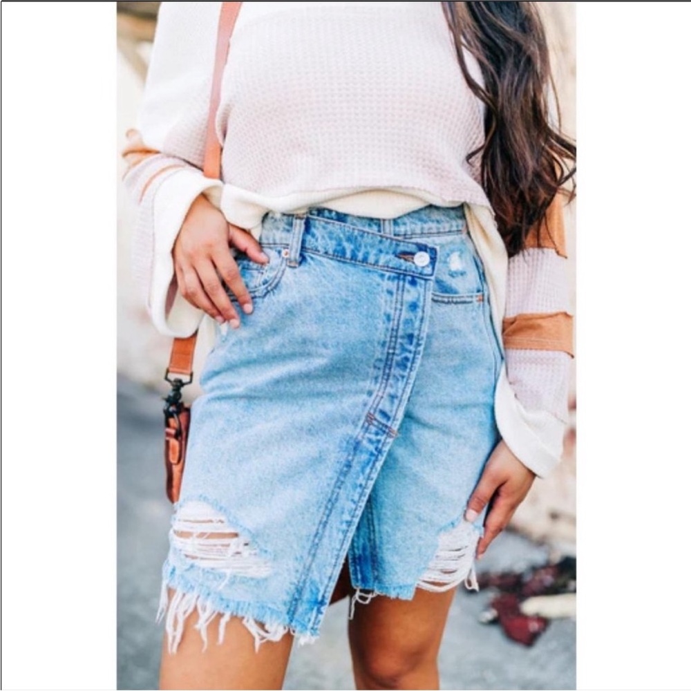Free‎ People Surfs Up Crossover Skirt